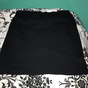 Black pencil skirt